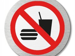 Semne de usa pentru interzis cu mancarea si bautura